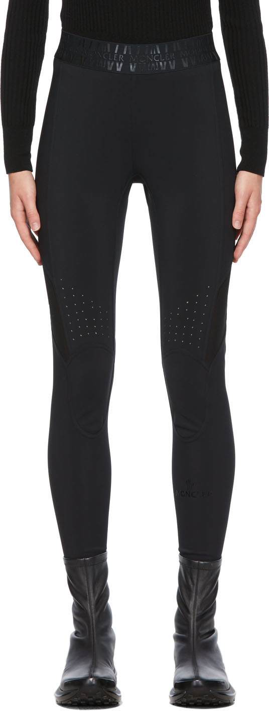 Black Technical Jersey Leggings