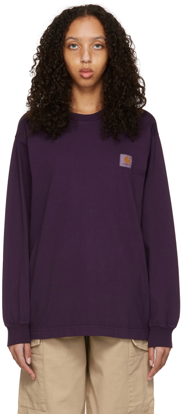 Carhartt Purple Vista T-shirt In Dark 