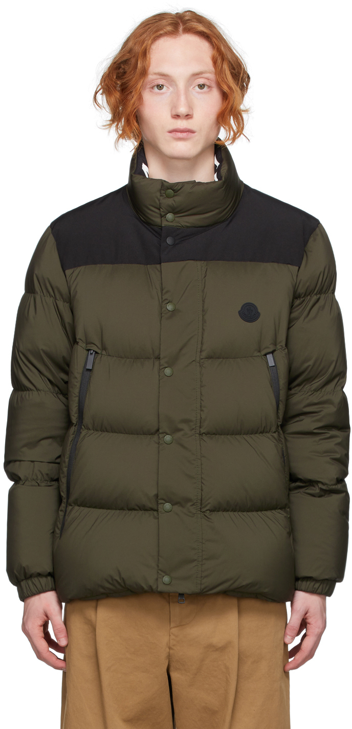 Moncler TIMSIT JACKET サイズ2 オリーブグリーン×ブラック-