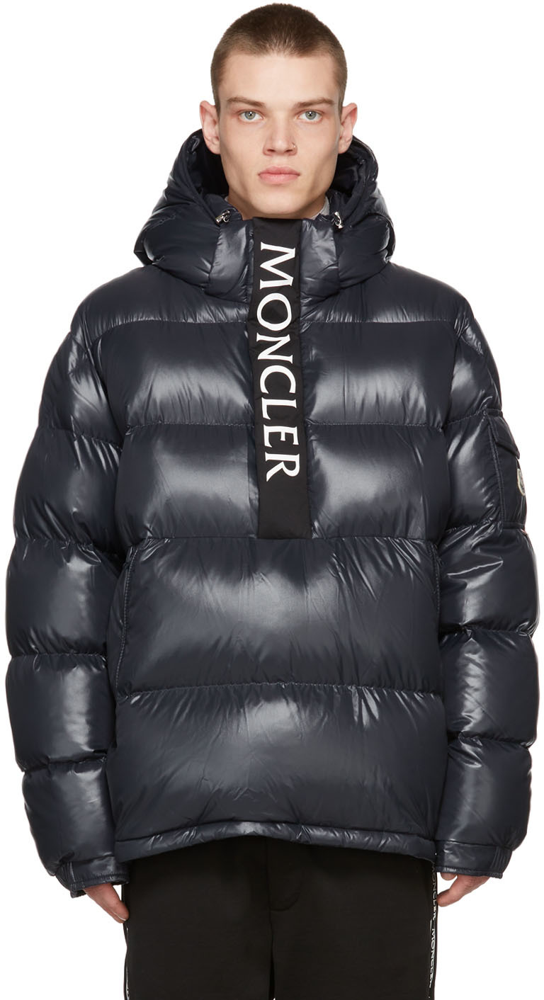 Moncler: ネイビー Maury ダウン ジャケット | SSENSE 日本