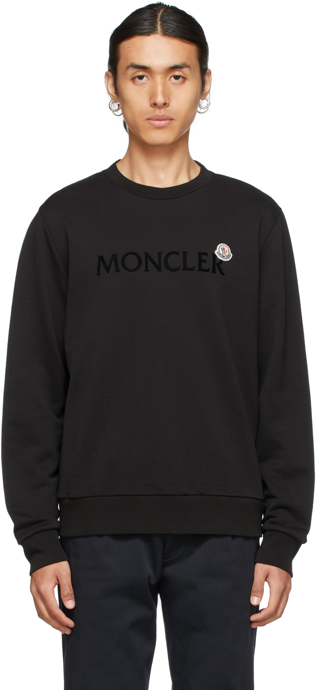 Moncler Black Lettering Sweatshirt