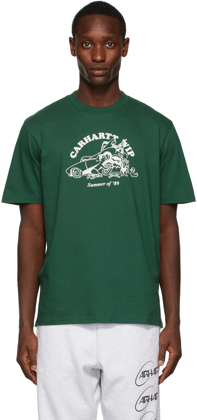 Carhartt Work In Progress Green Flat Tire T-Shirt