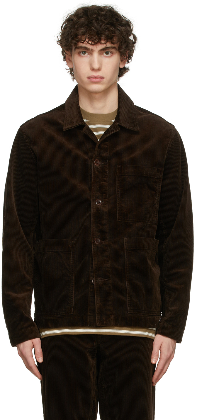 Norse Projects Tyge Corduroy Shirt in Brown Womens Tops Norse Projects Tops 