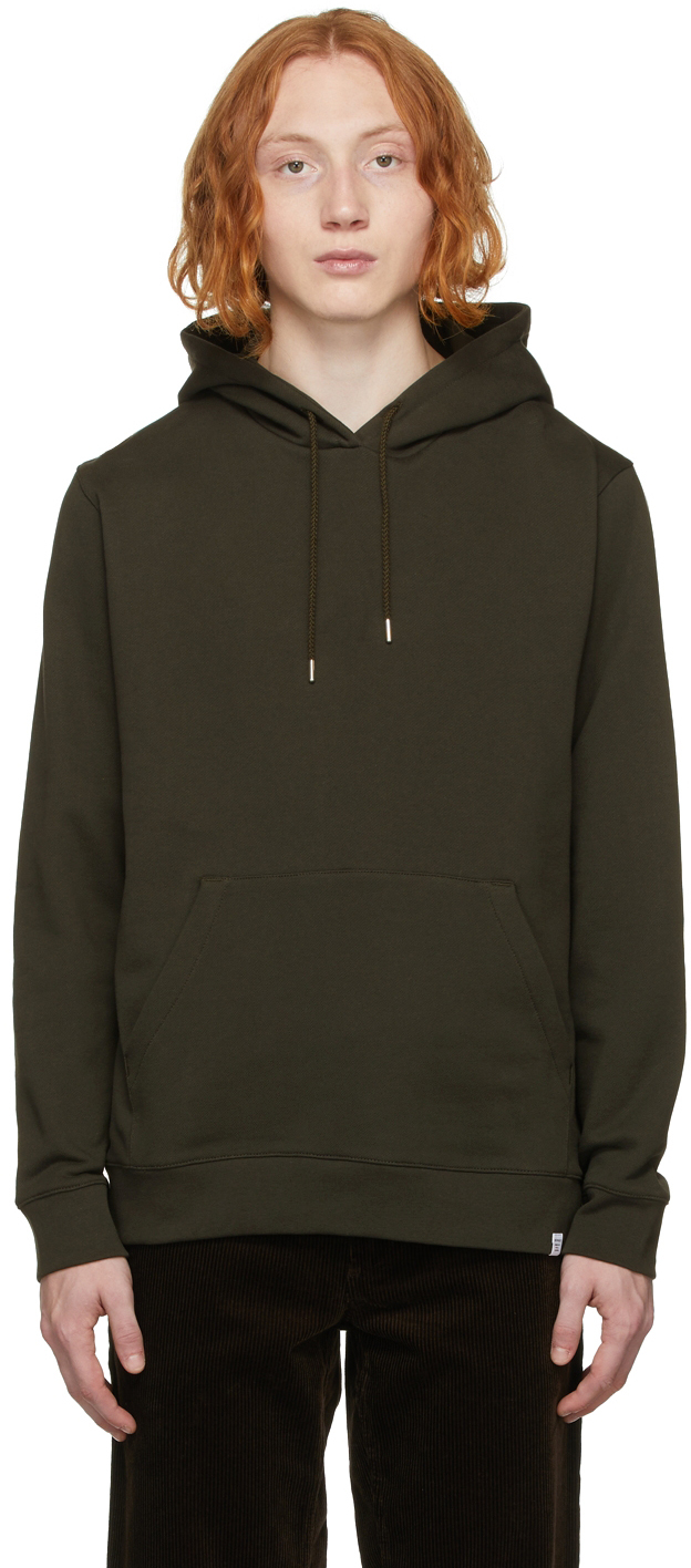 Green Vagn Classic Hoodie by Norse Projects on Sale