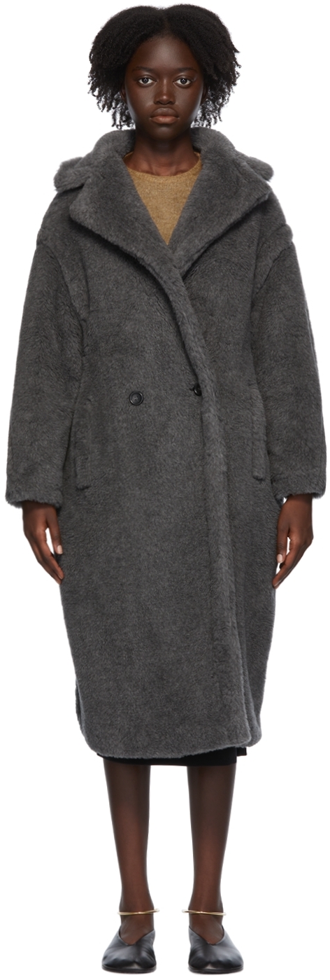 max mara grey teddy coat