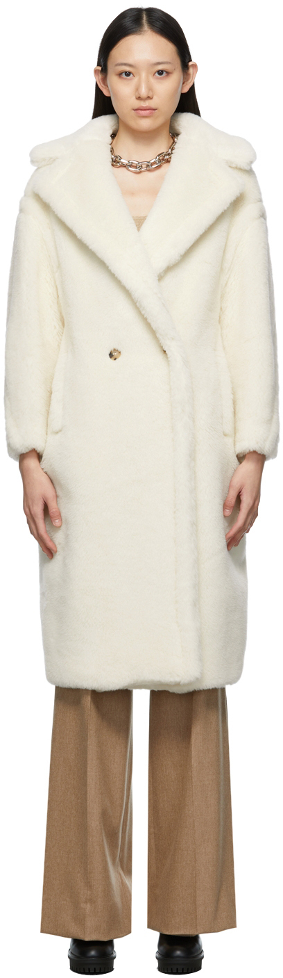 Rijpen Dankbaar gedragen Max Mara: White Teddy Bear Icon Coat | SSENSE