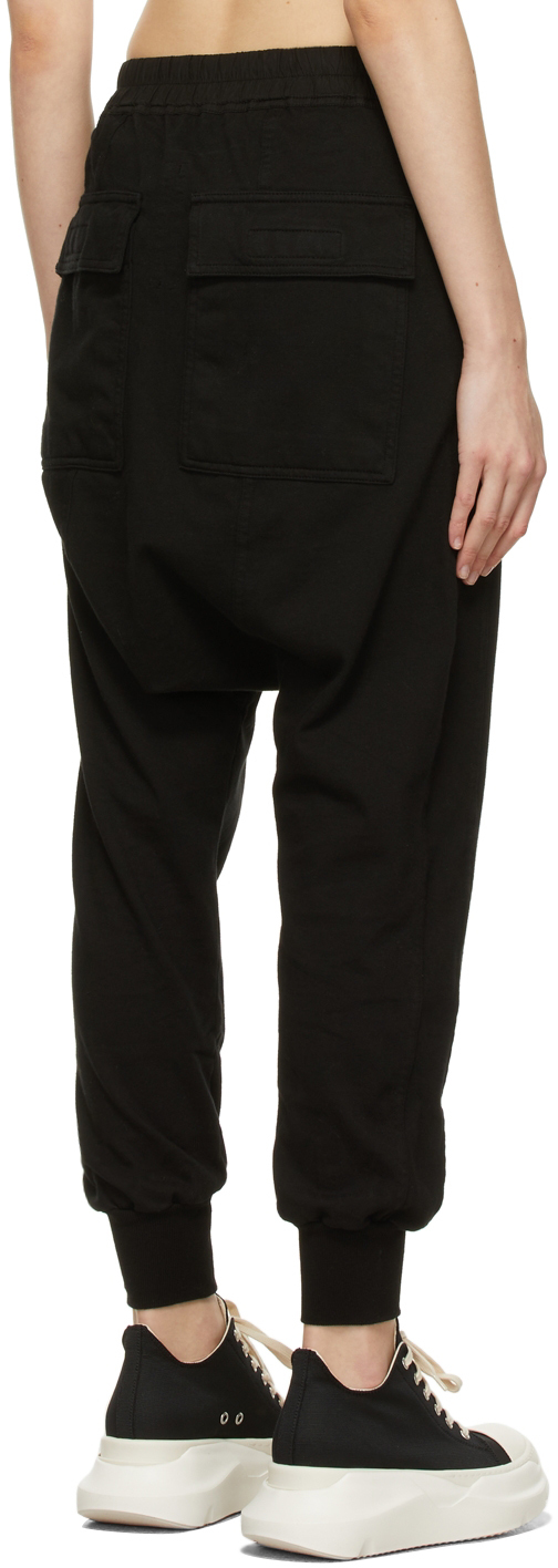 Rick Owens Drkshdw Black Prisoner Drawstring Lounge Pants | Smart