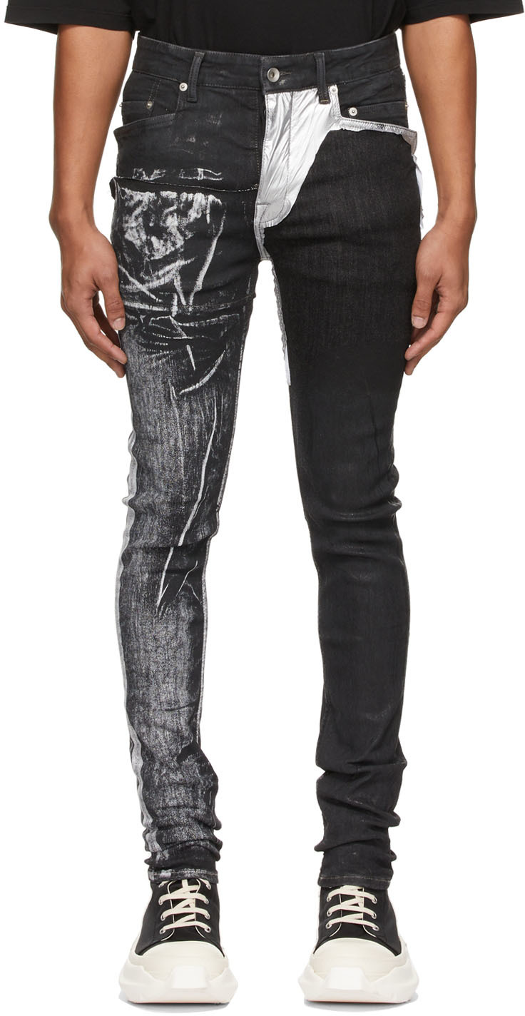 Black Denim Collage Tyrone Jeans