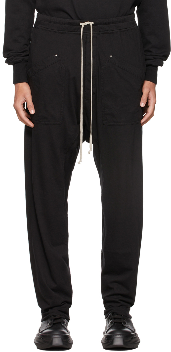 Rick Owens Drkshdw Black Long Cargo Pants | Smart Closet