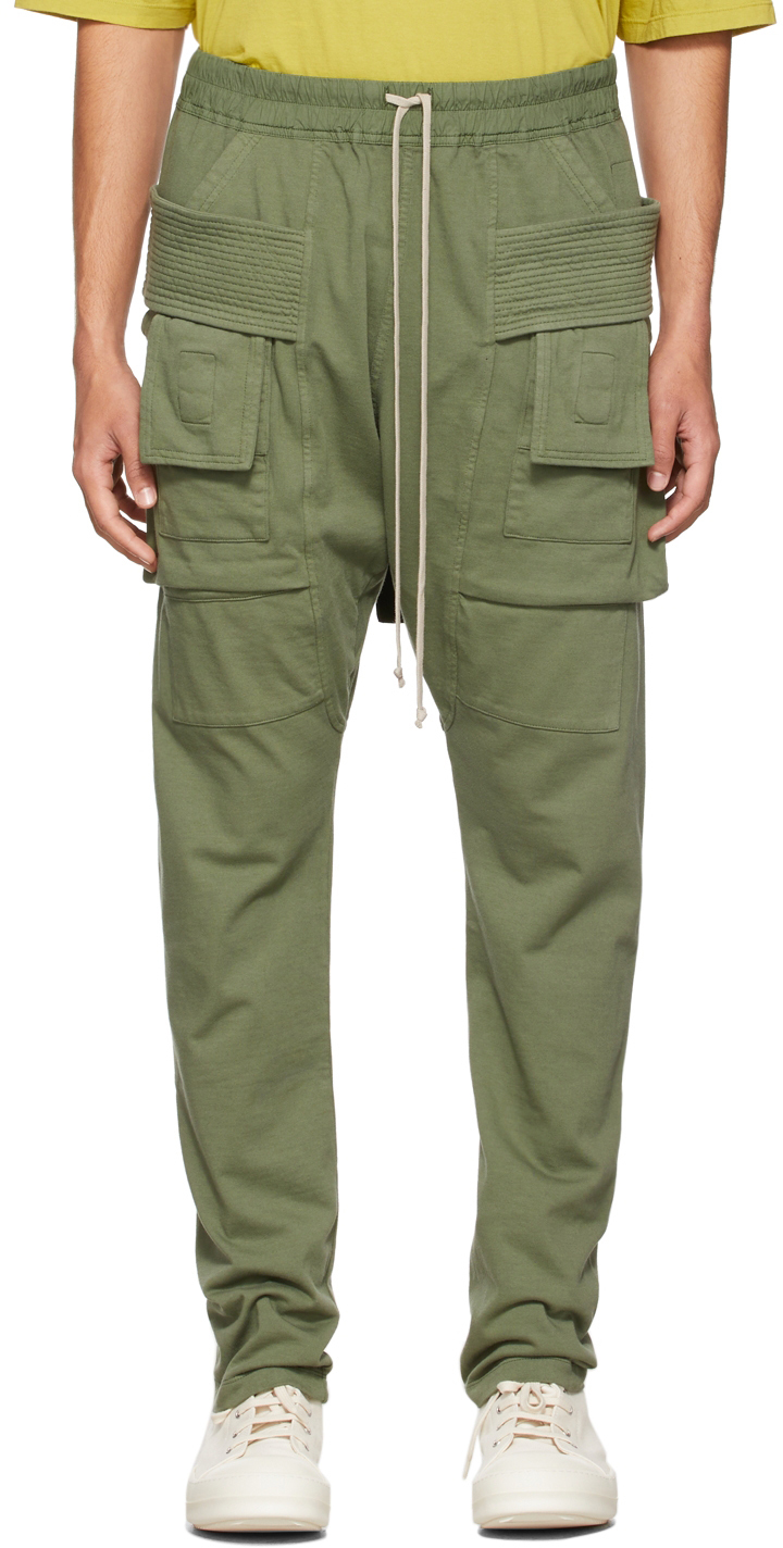 Rick Owens Drkshdw SSENSE Exclusive Green Creatch Cargo Pants