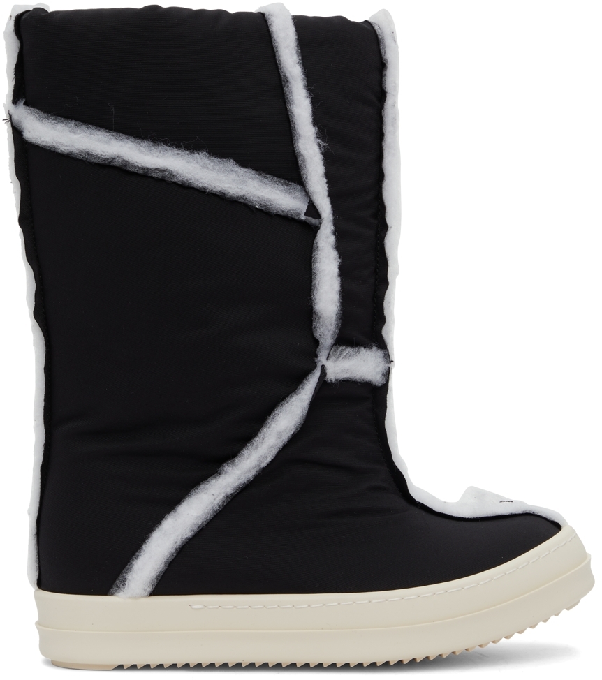 Black \u0026 White Murray Puffer Boots by 