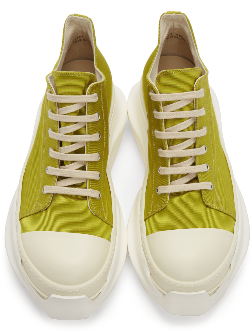 Rick Owens Drkshdw Green Abstract Low Sneakers | Smart Closet