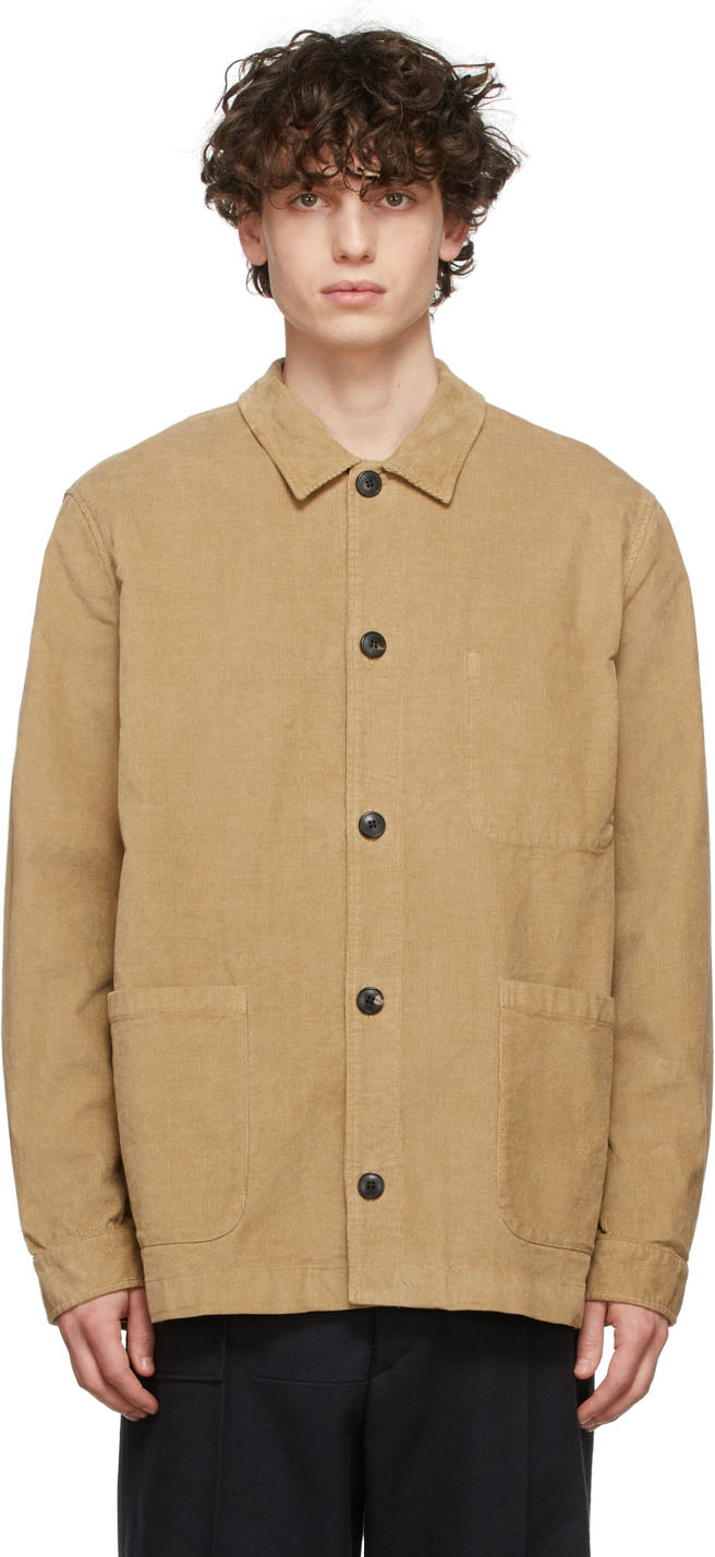 Sunspel: Khaki Twin Pocket Jacket | SSENSE UK