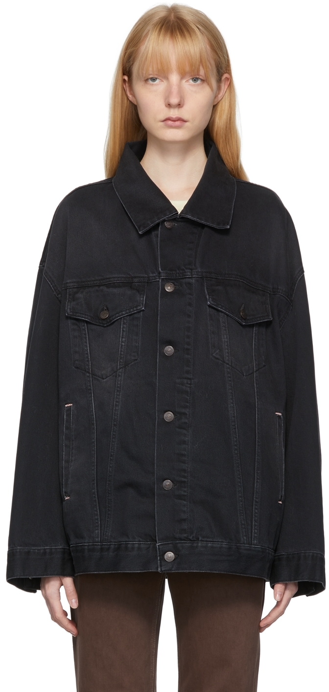 Acne Black Oversized Denim Jacket |