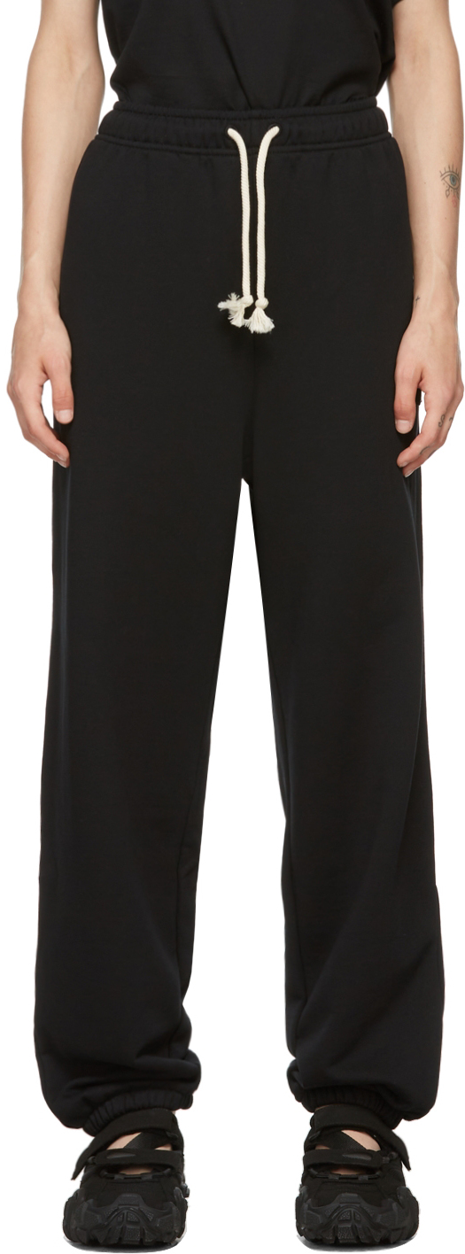 Acne Studios Black French Terry Lounge Pants
