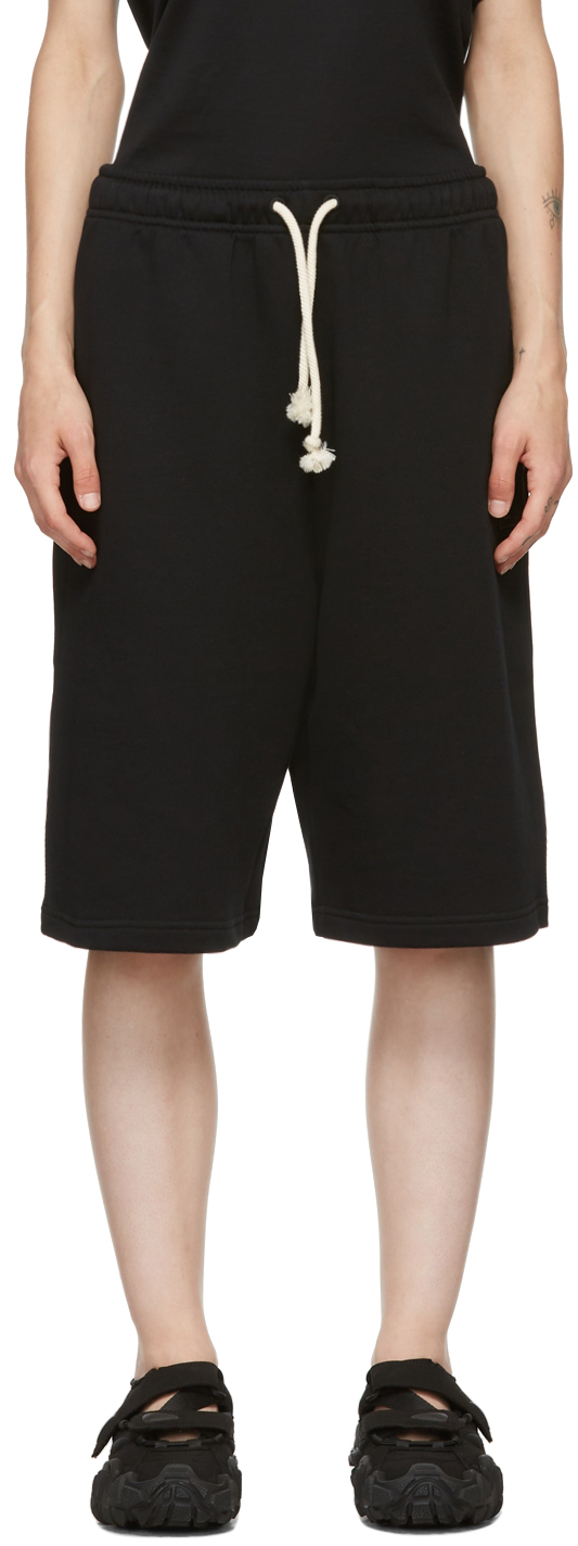 Acne Studios Black French Terry Shorts