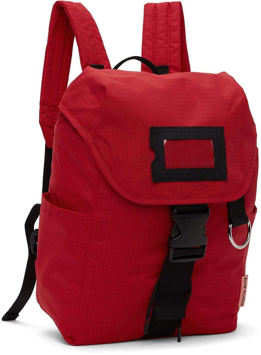 ACNE STUDIOS Suede-Trimmed Ripstop Backpack for Men