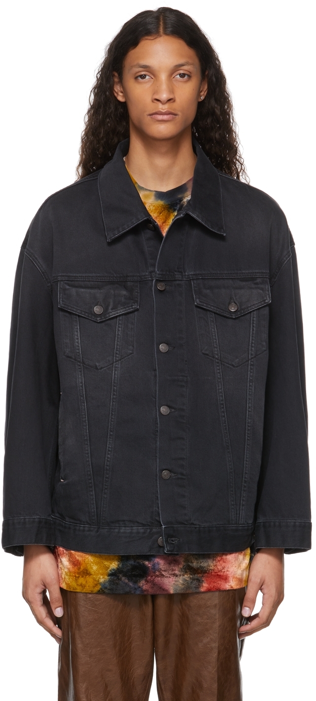 Oversized Denim Jacket in Black - Acne Studios