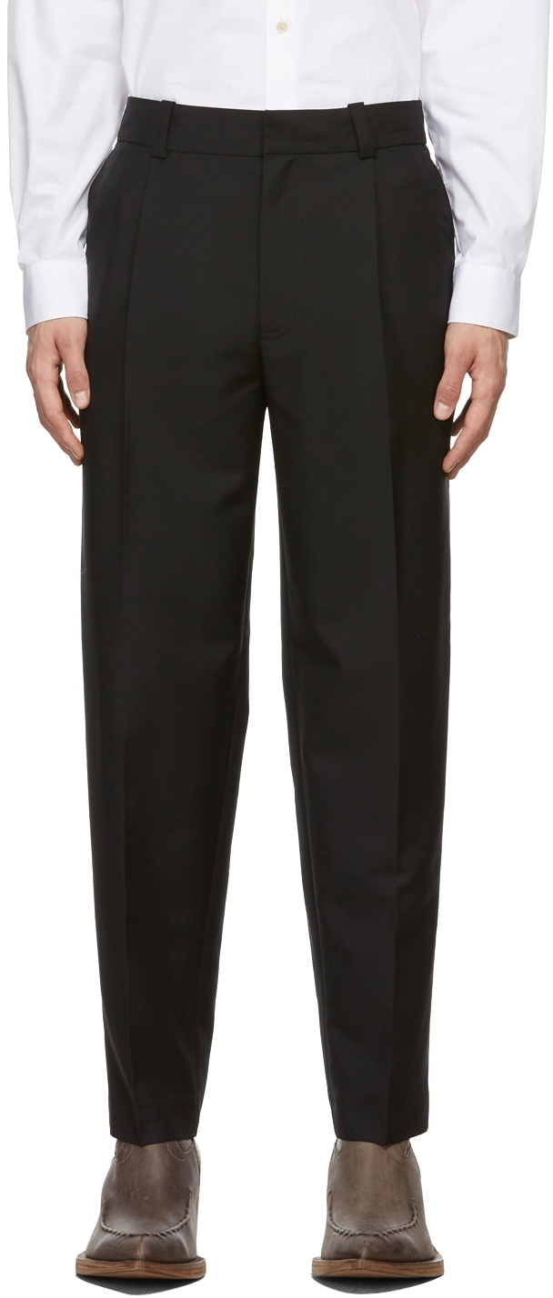 Petite Black High Waist Tailored Trousers  New Look