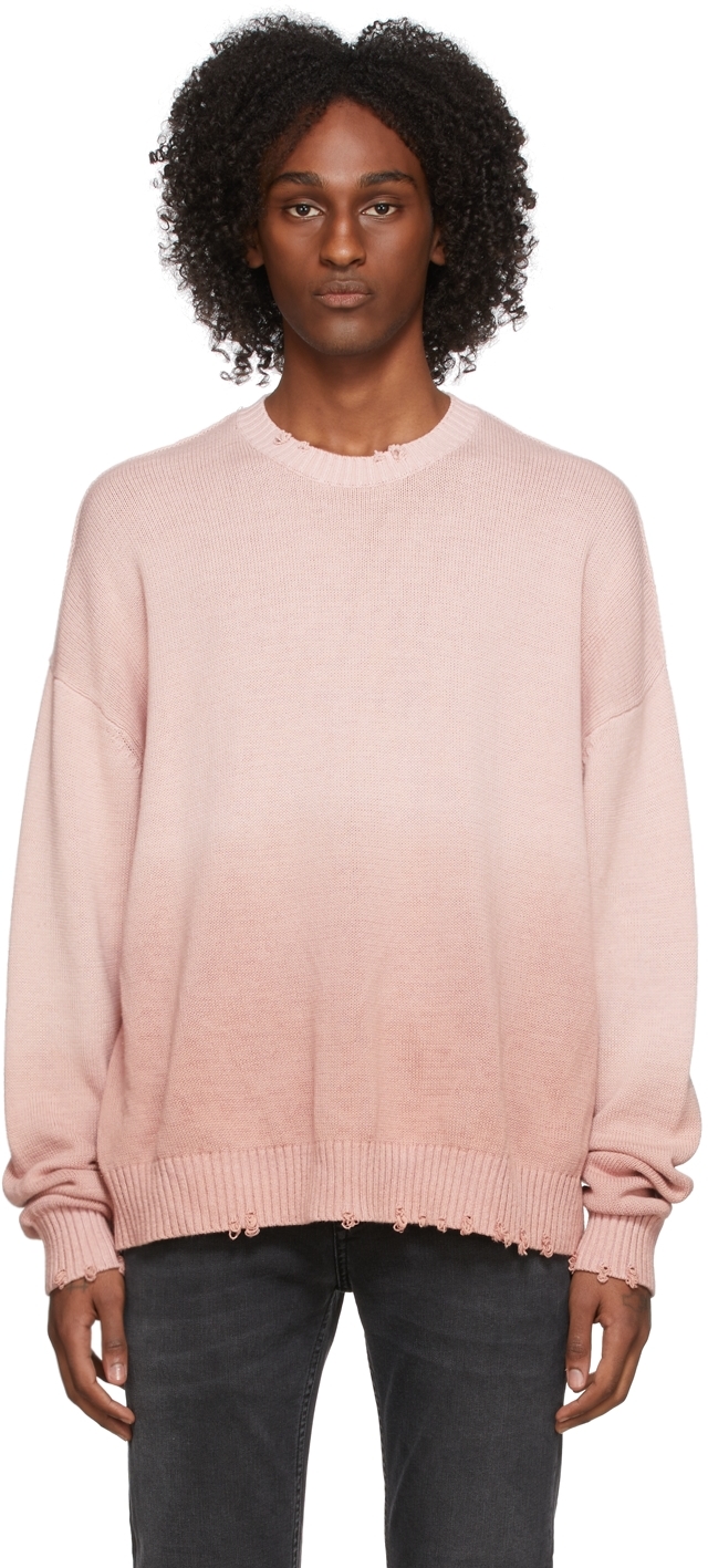 Acne Studios Pink Knit Crewneck Sweater