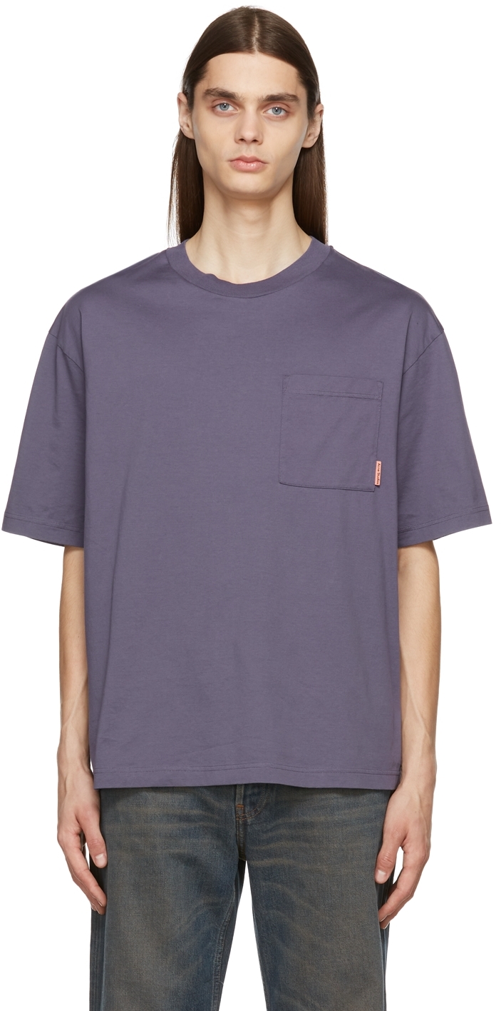 Acne Studios Purple Cotton T-Shirt