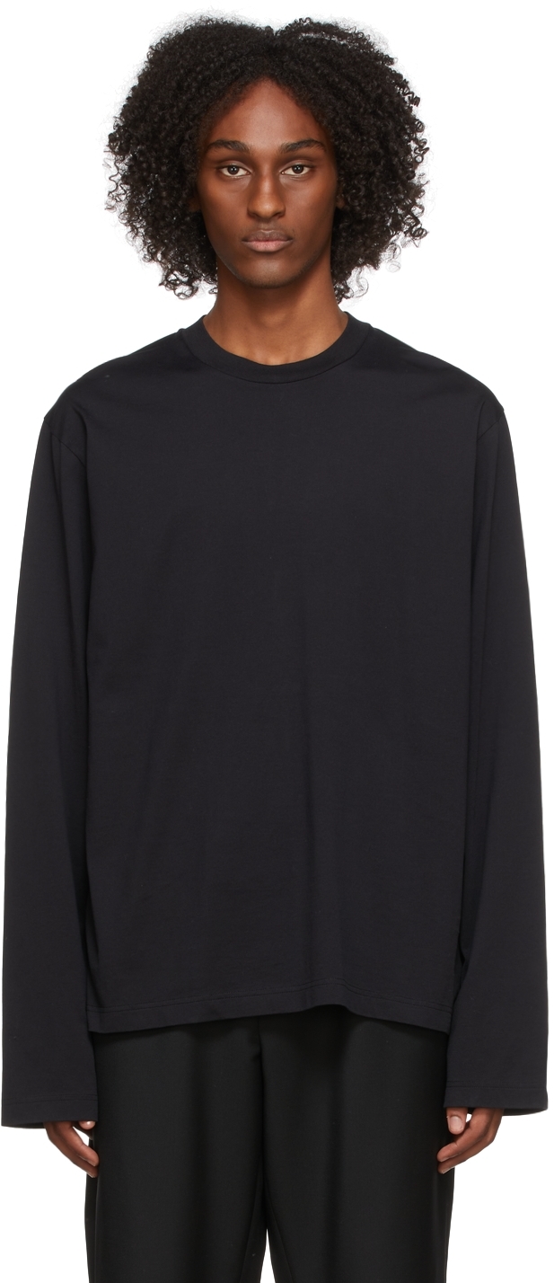 Acne Studios Black Cotton Long Sleeve T Shirt