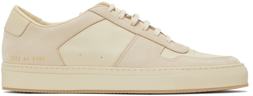 Common projects bball saffiano discount leather and nubuck sneakers