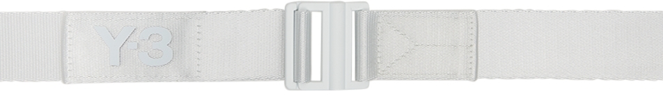 Y-3 White Classic Logo Belt