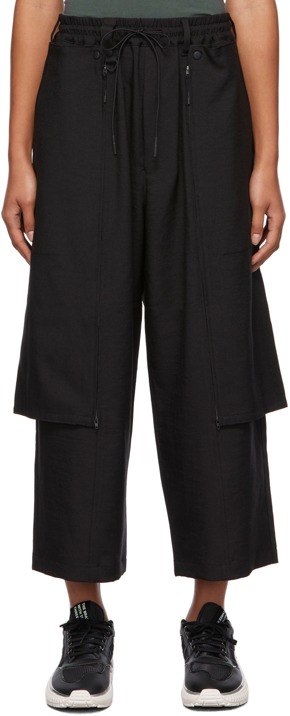 Y-3 Black Uniform Cropped Pants | Smart Closet