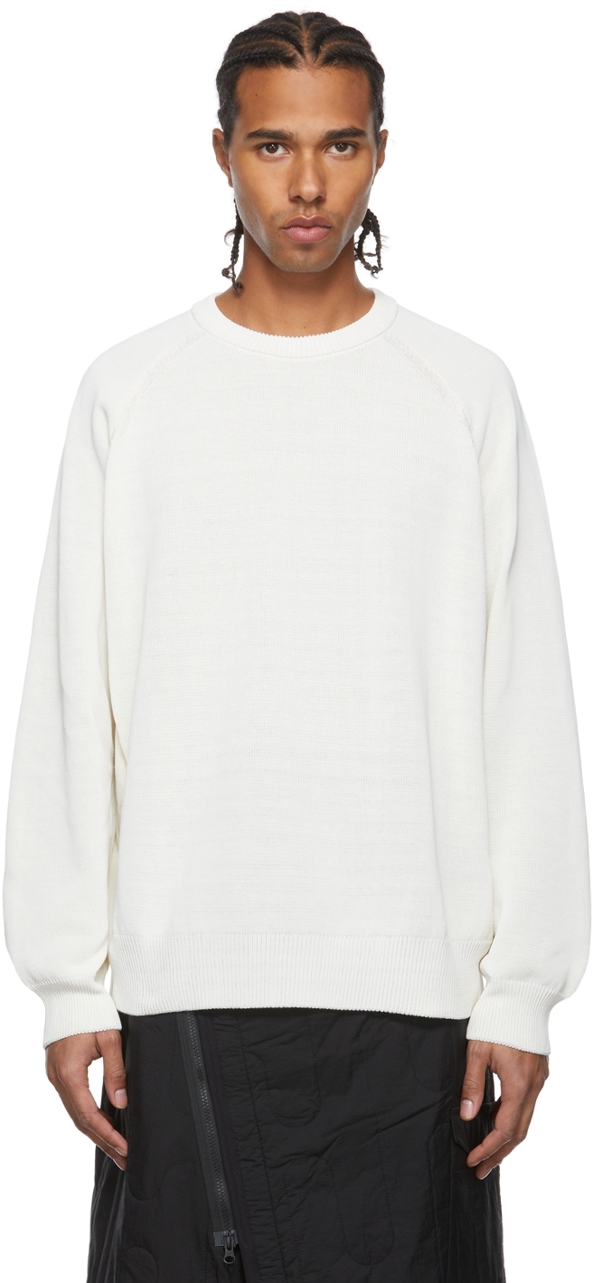 Y-3 Off-White Knit Crew Sweater