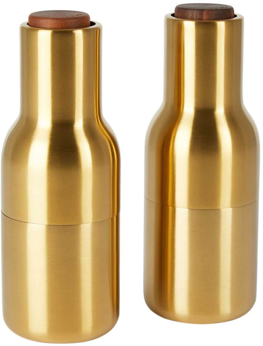MENU GOLD NORM ARCHITECTS EDITION WALNUT BOTTLE GRINDERS