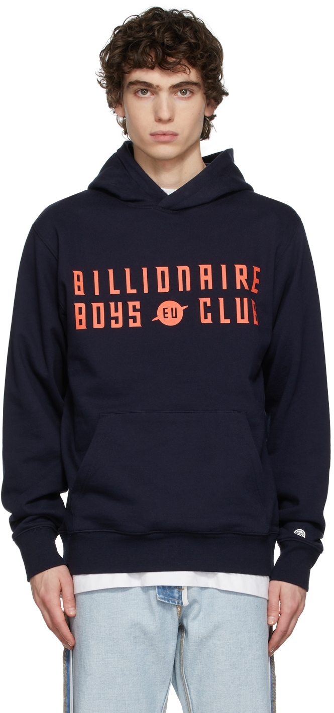 Billionaire Boys Club Navy EU Logo Popover Hoodie