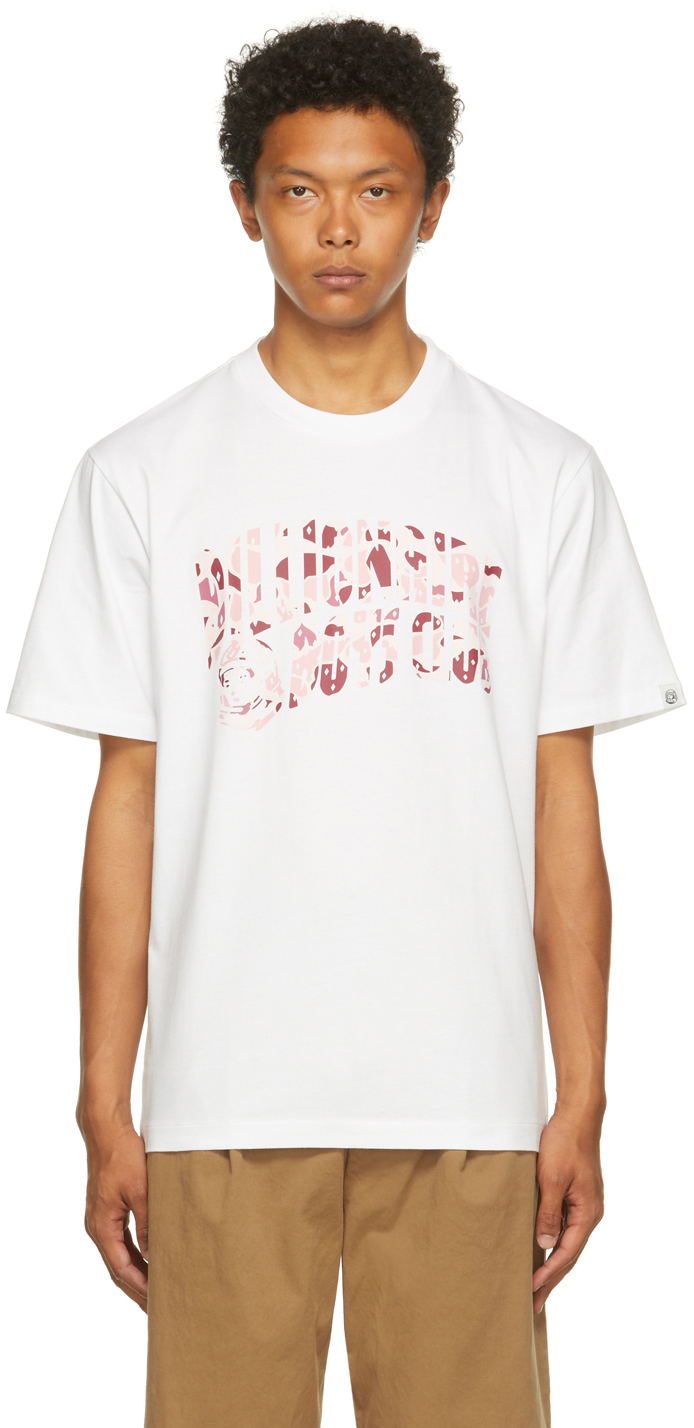Billionaire Boys Club White & Pink Camo Arch Logo T-Shirt - Shop 
