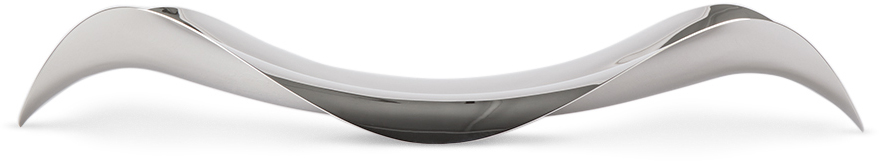 Georg Jensen Silver Cobra Oval Catchall Tray In N/a