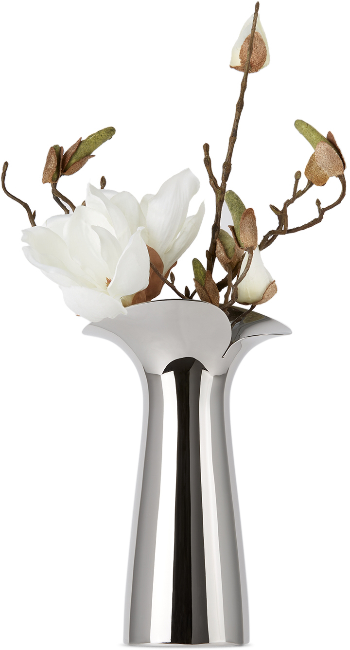 spise redde Beskrivelse Stainless Steel Medium Bloom Botanica Vase by Georg Jensen | SSENSE