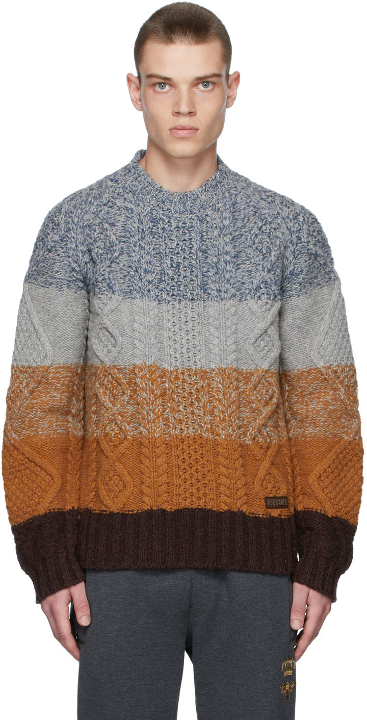 Dsquared2 Ombre Cable Sweater
