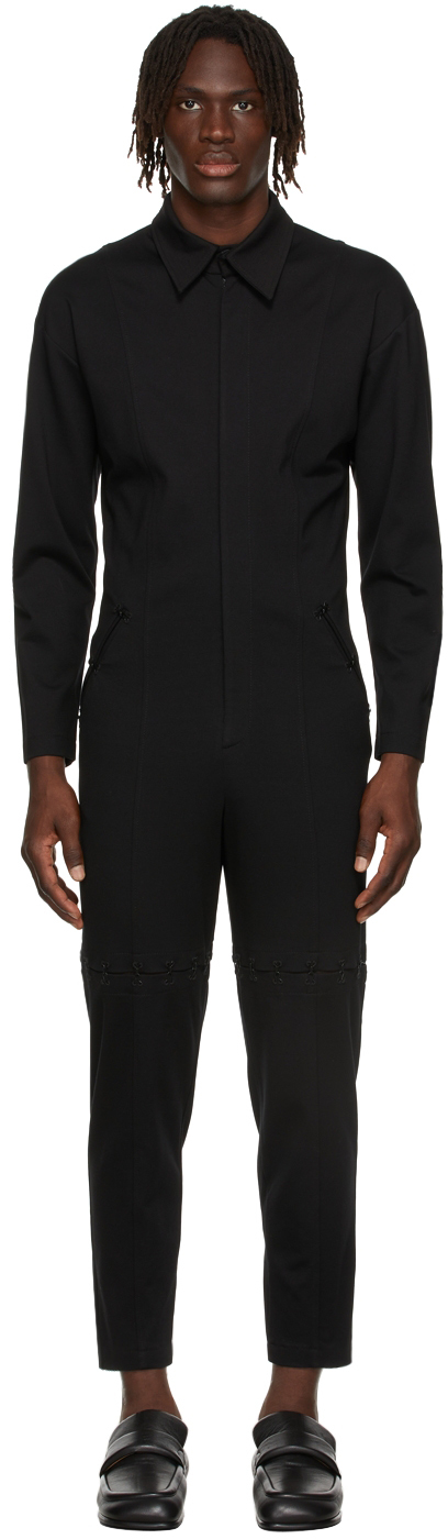 Situationist Black Viscose Jumpsuit | Smart Closet