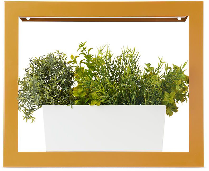 Modern Sprout Yellow Smart Growframe Planter In Turmeric