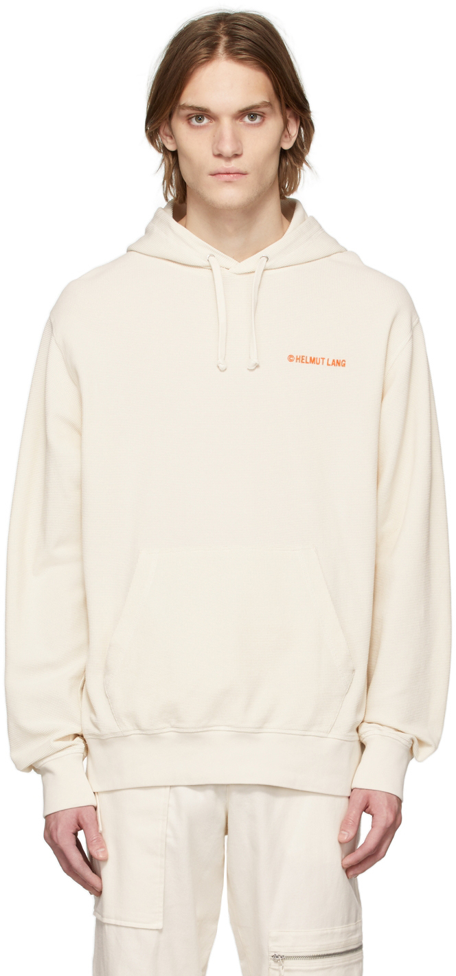 Helmut Lang Off-White Waffle Hoodie