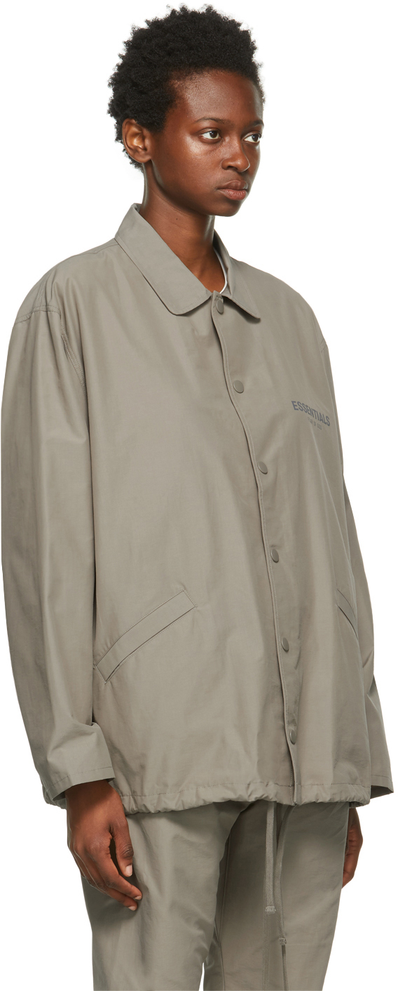 Essentials Taupe Coach Jacket | Smart Closet