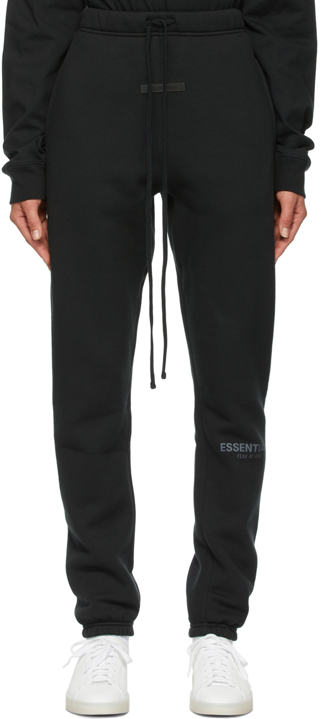 Black fleece lounge pants Outlet