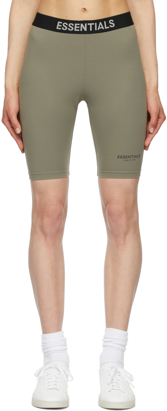 Ssense Donna Abbigliamento Pantaloni e jeans Shorts Pantaloncini Grey & Taupe Essential Bike Shorts 