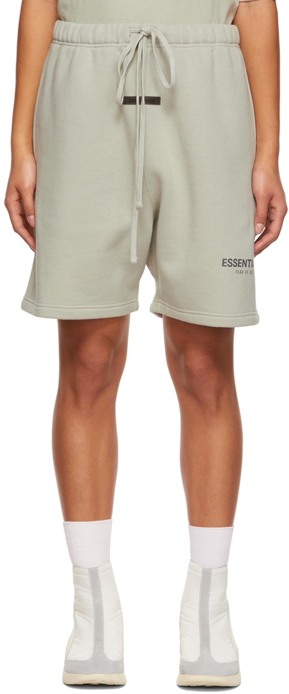 SSENSE Exclusive Green Fleece Sweat Shorts