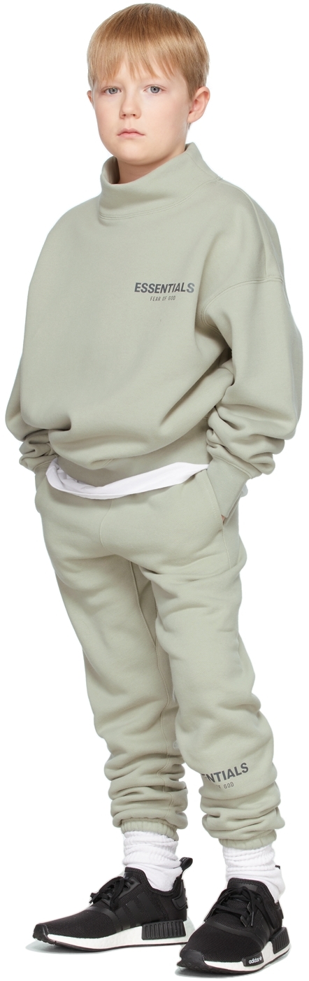 Essentials SSENSE Exclusive Kids Green Fleece Lounge Pants