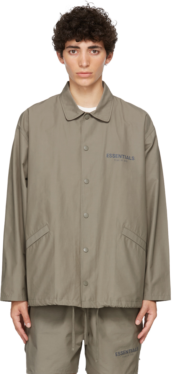 Essentials Taupe Coach Jacket | Smart Closet