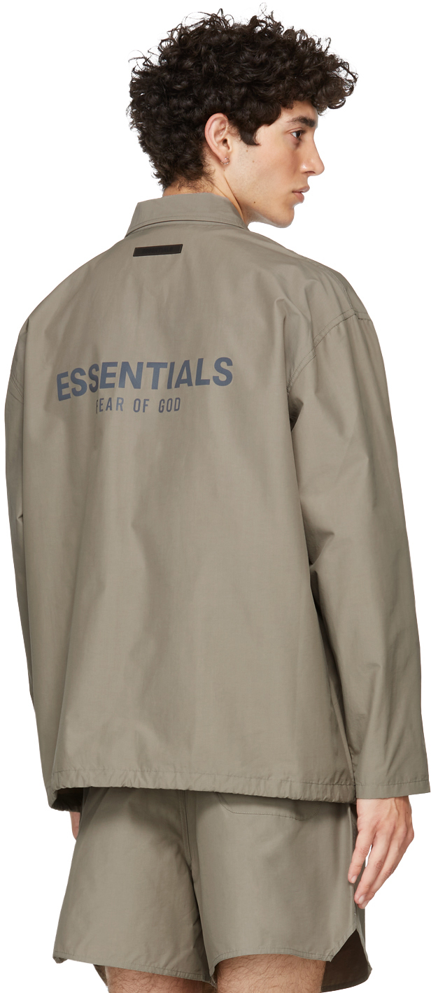 Essentials Taupe Coach Jacket | Smart Closet