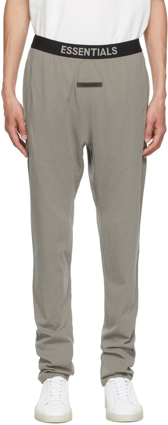 SSENSE Men Clothing Loungewear Sweats Grey Logo Lounge Pants 
