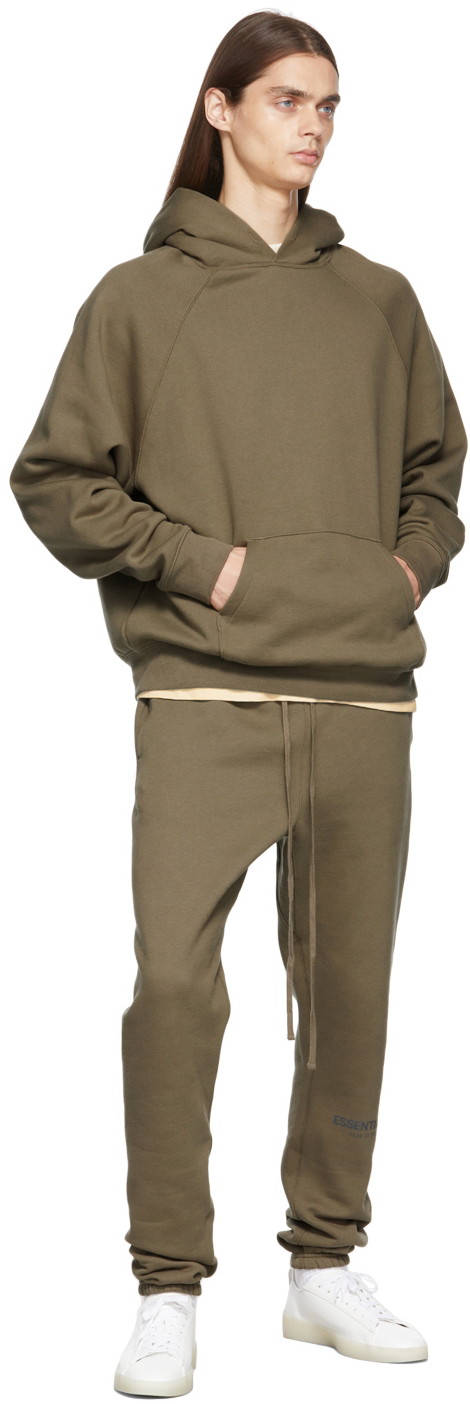Essentials Taupe Fleece Lounge Pants | Smart Closet