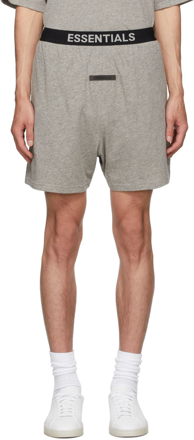 Grey Logo Lounge Shorts