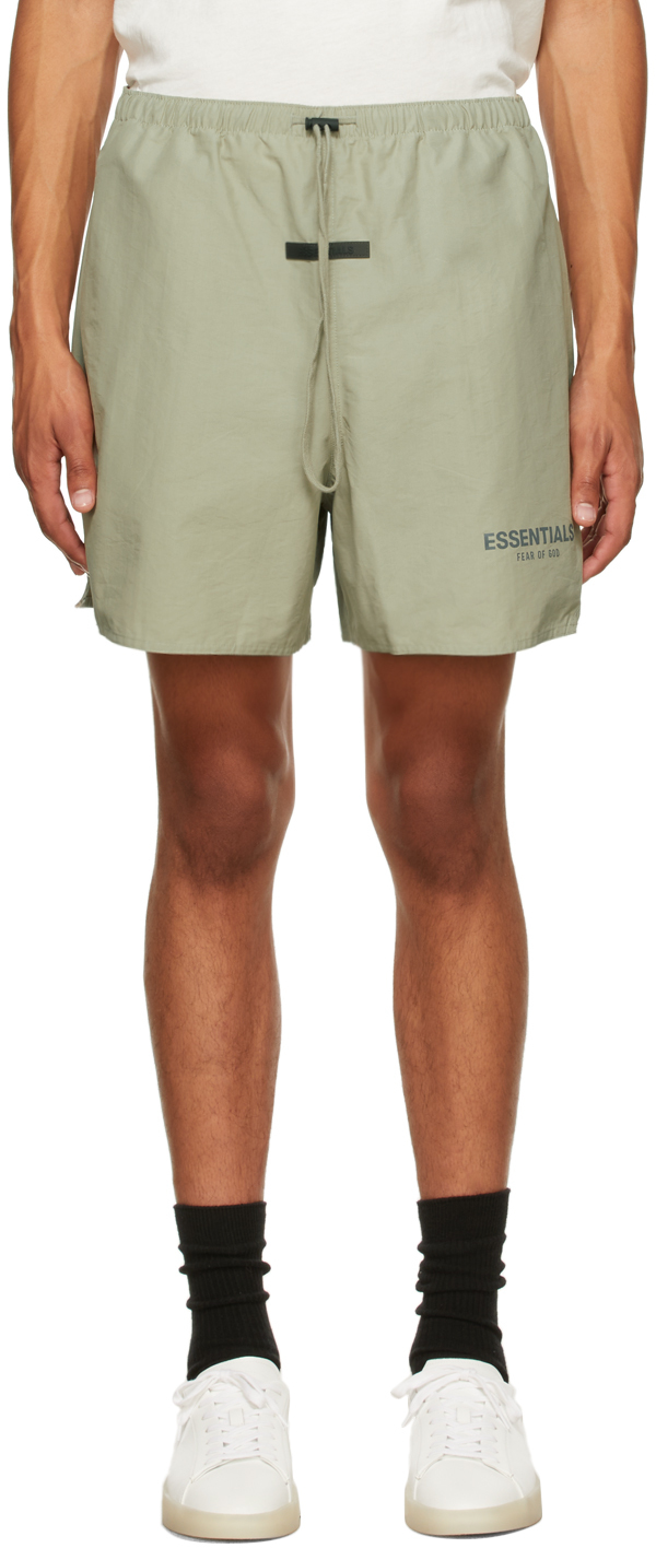 Essentials Green Volley Shorts